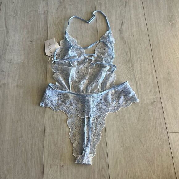 In Bloom by Jonquil Annabella Stretch Lace Teddy size M - Picture 2 of 5